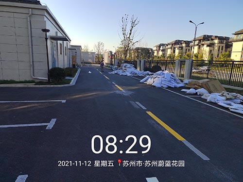 蘇州道路標線冷漆多少錢一平？道路劃線價格多少一米？